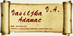 Vasiljka Adamac vizit kartica
